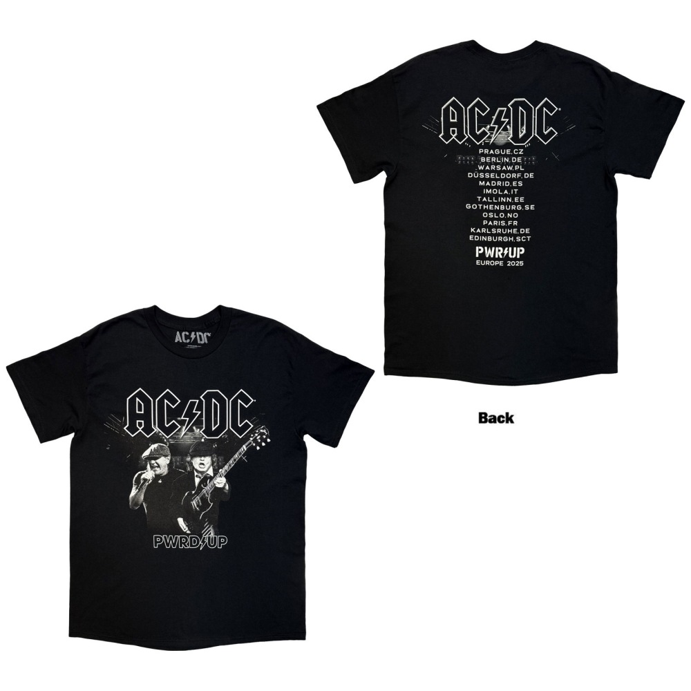AC/DC - B&W Photo North American Tour '25 Herren TShirt - Schwarz